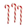 3 Peppermint Candy Canes, Hammonds Handmade, 2 Oz Red/White Stripe
