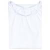 Alkato Women's Long-Sleeved Cotton Bodysuit with Crew Neck, White