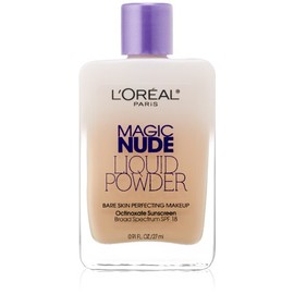 L’Oréal Paris Magic Nude Liquid Powder Bare Skin Perfecting Makeup SPF 18, Light Ivory, 0.91 Ounces