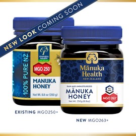 Manuka Health - MGO 250+ Manuka Honey, 100% Pure New Zealand Honey, 8.8 Ounce