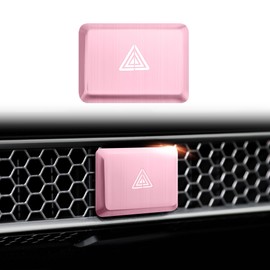 Polodunn for Honda Civic 2022-2025, for Accord/HRV/CRV 2023-2025, for Acura Integra 2023 2024 - Hazard Warning Light Push Button Cover, Emergency Flashers Trim Accessories (Pink)