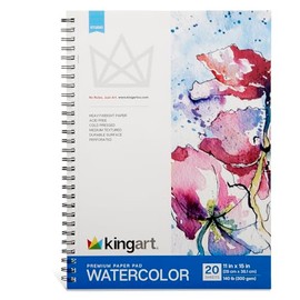 KINGART Watercolor Paper 11" x 15" 20 Sheets (657)