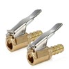 2 Pack Brass Tire Inflator Valve 1/4" Open Flow Air