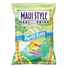 Maui Style Maui Onion Flavored Kettle Chips 14.5oz Bag Party Size x1
