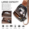LATMAP Sling Bag for Women Men Leather Small Sling Backpack