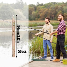 OTKARXUS Anti Tangle Sleeves Fishing Carp,50PCS Anti Tangle Sleeves Tail Rubber Tubes Carp Fishing Accessories,Helps Eliminate Fishing Terminal Tackle Tangles (Camouflage)