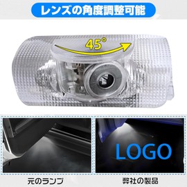 Camry Car Door Lamp Courtesy Lamp Logo Door Welcome Light Courtesy Light LED Logo Projection 40 Series 50 Series 70 Series Toyota Camry Courtesy Replacement Type Parts Set of 2 for Toyota Camry (03