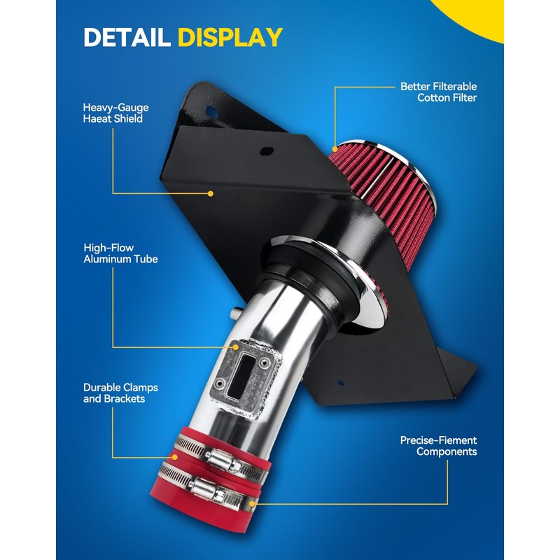 PHILTOP Cold Air Intake Kit for 1998-2005 E46 323 325