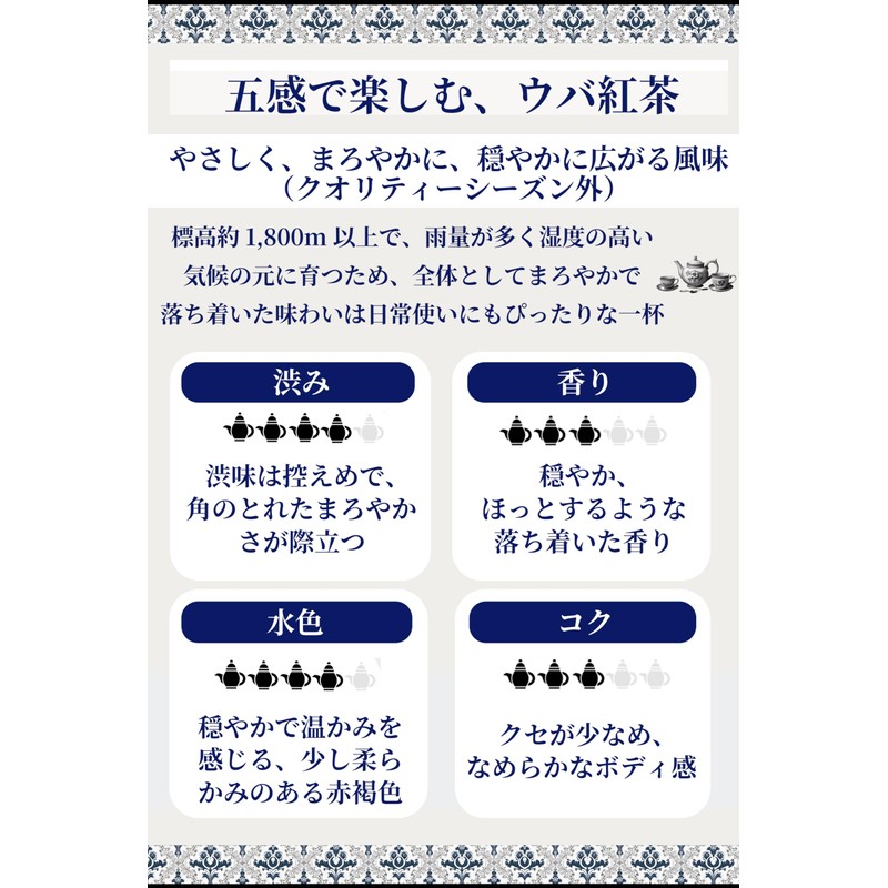 Premium Uva Ceylon Tea Leaf Tea BOP (6.0 oz (170