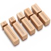 MotiMind 10 Pack Montessori Teacher's Bead Bar Rubber Stamp Set