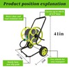 Garden Hose Reel Cart，Stainless Steel Garden Hose Reel Heavy Duty