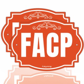 2-Pack FACP, Fire Alarm Control Panel Sign，7" x 10"Rust Free Reflective Aluminum，Weatherproof UV Protect,Easy to Install,Indoor/Outdoor Use