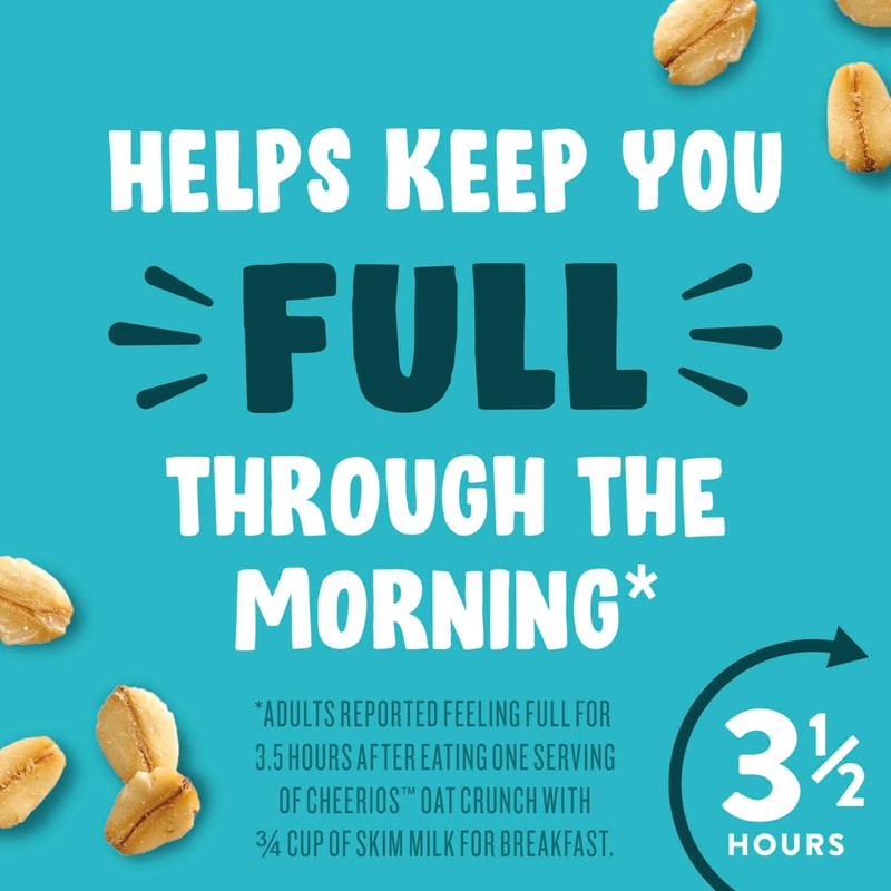 Cheerios Oat Crunch Oats 'N Honey Breakfast Cereal, Made with