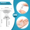 100 Pack Large Push Pins Clear Thumb Tacks 1 Inch