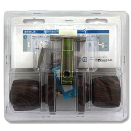 Wake Sangyo COW WR-215 Wood Carving Back Set 2.4 inches (60 mm) Lock, Private Room, Remodeling