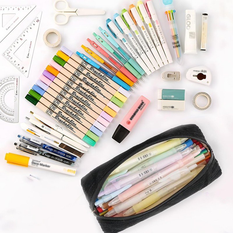 NECXON Large Capacity Elegant Pencil Case for Stationery & Cosmetics