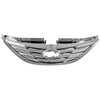 Evan Fischer Grille Assembly Compatible With 2011-2013 Hyundai Sonata Chrome
