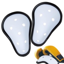 2pcs Boxing Crotch Protector Kids Baseballs Boys Sports Cup Kids Athletic Cup Mens Athletic Cup Breathable Soccer Cup Cricket Abdominal Guard Sports Supply Groin Protector Cup Man (Boys)