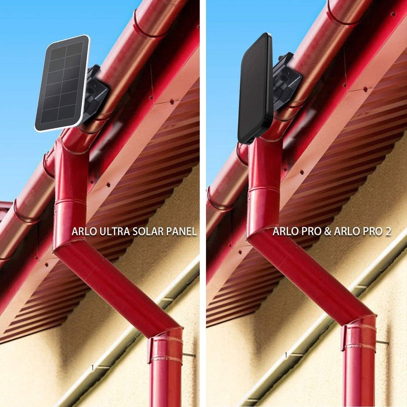HOLACA Gutter Mount Compatible with Arlo Pro Solar Panel Versions,