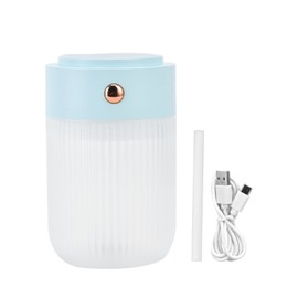250ml Mini Air Humidifier USB Powered Colorful Lamp Humidifier for Car Office Living RoomBlue