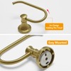 BESy Brushed Gold Toilet Tissue Paper Holder Brushed Gold Bathroom
