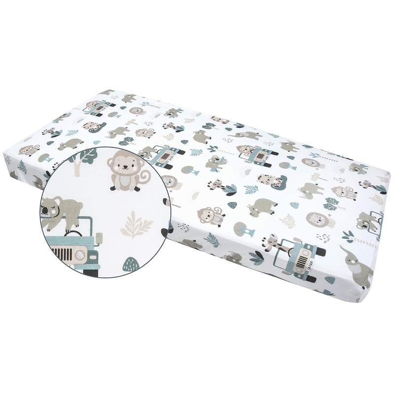 Medi Partners Fitted Sheet 60 x 120 cm 100% Cotton