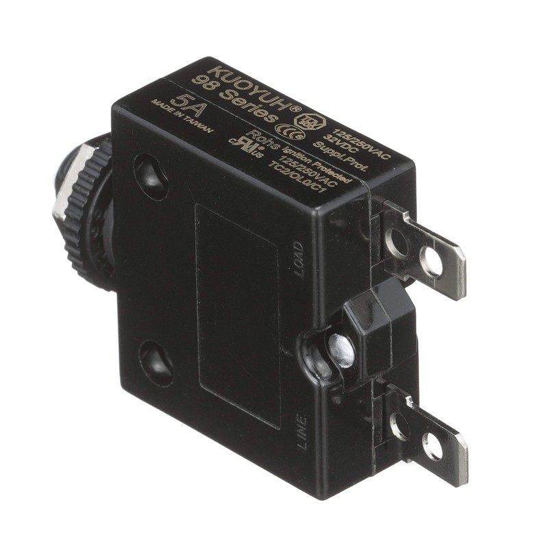 Seachoice Circuit Breaker, Push to Reset, 5 Amp