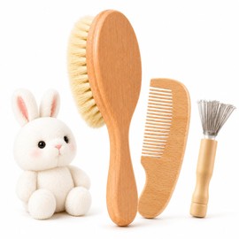 【Supervised by a Professional for Stuffed Toy Cleaning】 Stuffed Toy Brush Using Natural Wool (Full Set)