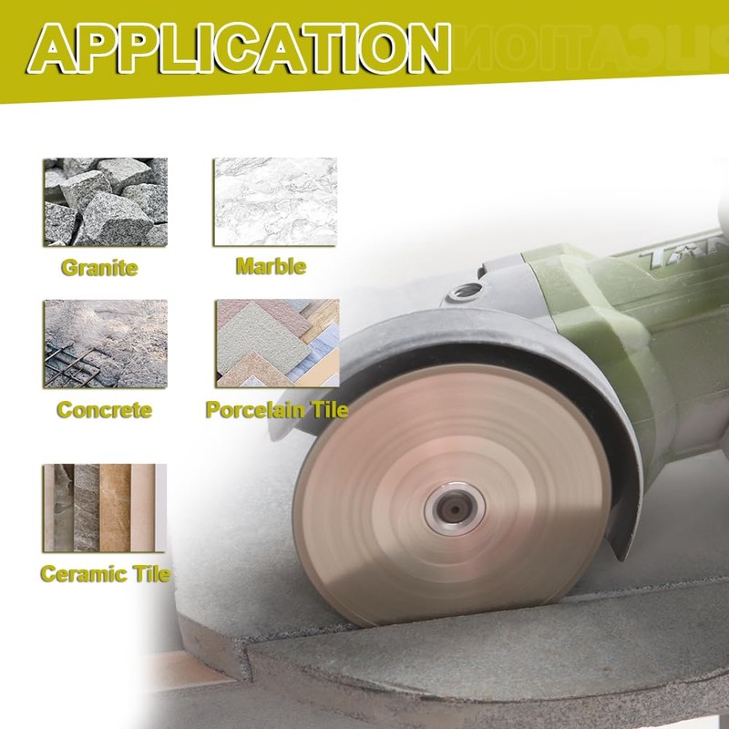 Diamond Cutting Grinding Disc 125mm - Double Side Coated Electroplated