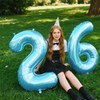 40 Inch Light Blue Number 26 Digital Balloon,Jumbo Mylar Foil