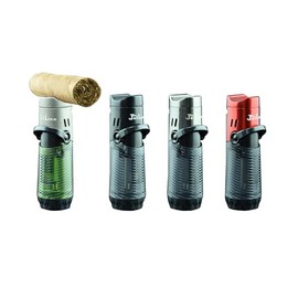 Jetline J-Jet Regal - 4 PC Bundle Triple Jet Flame Cigar Lighter - Built in Cigar Rest