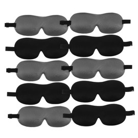 Gatuida 10PCS Blackout Eye Mask Comfortable Sleeping Mask for Travel and Airplane Use Lightweight No Nose Complete Light Blockage for Deep Sleep