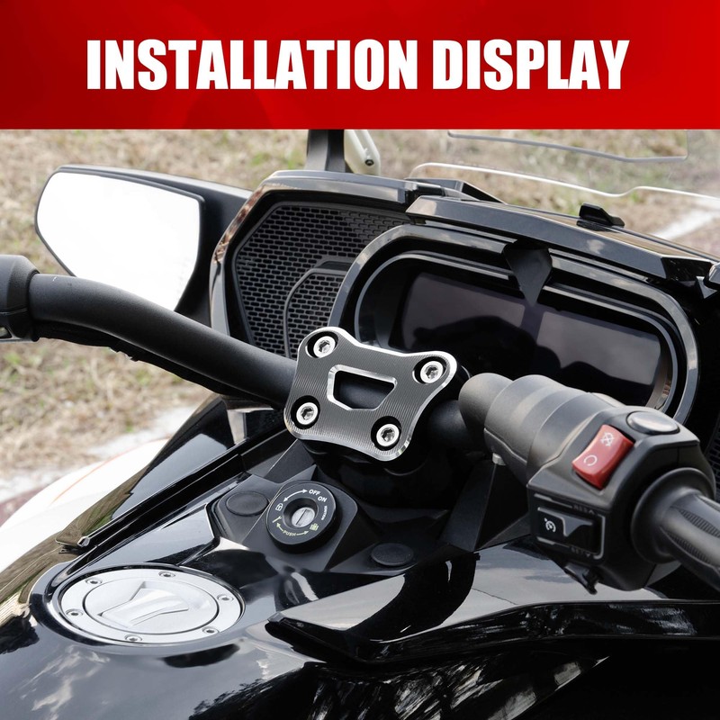 BAKAFOH Aluminum Handlebar Riser Top Cover Clamp Kit For Can