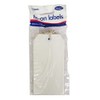 White Colour tie-on Luggage Labels 60x120 mm Strung Tags -