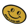 Smiley Face "Have a Nice Day" Iron-On Fabric Patch