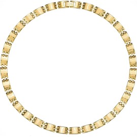 HyyMe 30 Tablets, 99.999% Purity, Germanium Necklace, Stainless Steel Necklace, Hematite, Fashion Jewelry, Korantetto Sports Necklace, Popular, Birthday Gift, Stainless Steel, Germanium