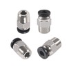 AIDOMAK 8 Pcs PC4-M10 Pneumatic Fitting for 3D Printers, Stainless