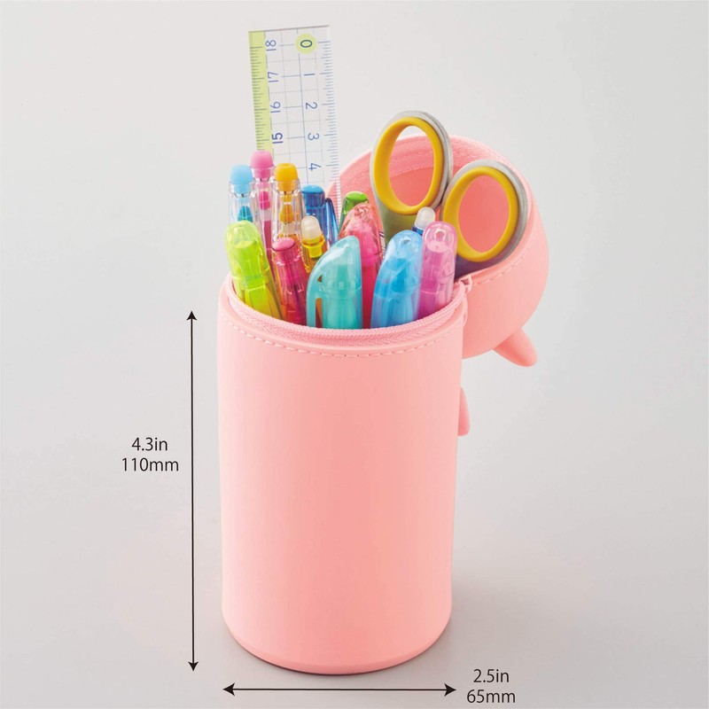 LIHIT LAB Kawaii Japanese Cat Large Stand Up Pencil Case