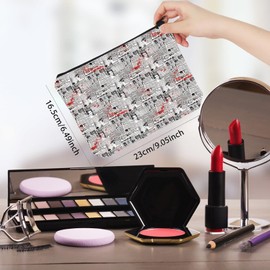 True Crime Lover Gift Serial Killer Makeup Bag True Crime Podcast Gift for Women Travel Cosmetic Pouch (Cannibal Bag EU)