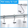 Decorative Shower Curtain Hooks Rust Proof for Bathroom, 12pcs Premium