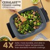 Elite Gourmet Ceralast Ceramic Electric Skillet, 12.5Qt, Black/Gray | Xtra-Deep