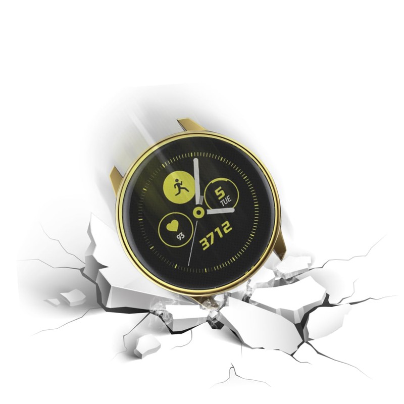 jojofuny 2pcs TPU Protective Plating Case for Watch Active Lightweight