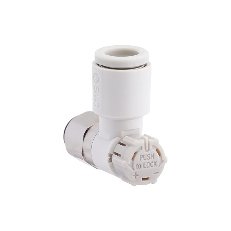 SMC One-Touch Fitting Speed Controller Push Lock Type Elbow AS1201F-M5-06A