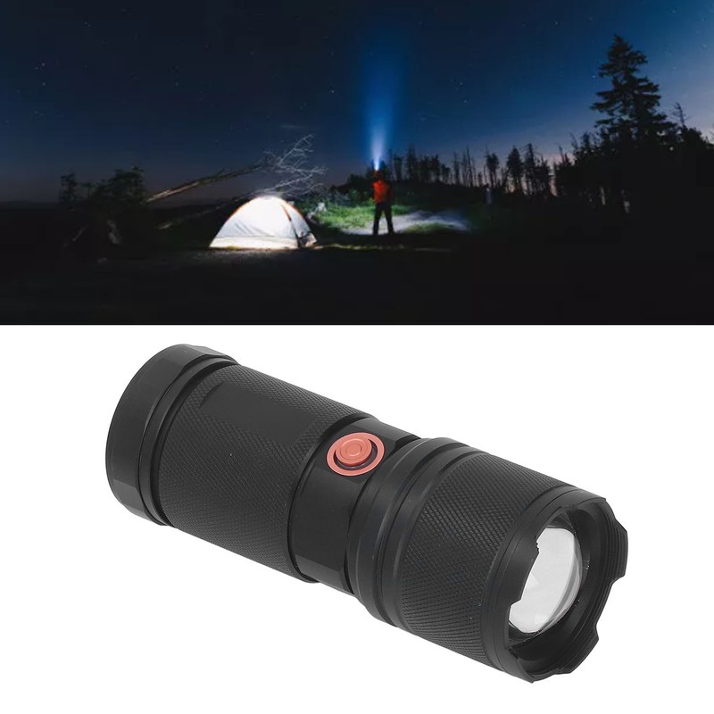 Flashlight High Brightness USB Charging Adjustable Focus Handheld Flashlight for