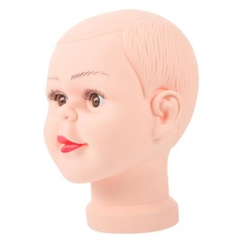 Totority PVC Mannequin Display Stand for Boys and Girls Wig Holder Realistic Hair Texture for Hats Scarves and Jewelry for Salon Store and Home Use