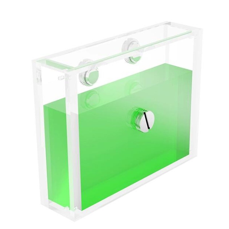 Computer Water Cooling Reservoir Rectangle Transparent Acrylic PC Water Cooling