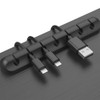 Cable Clips, 3 Packs Cord Management Organizer, Silicone Adhesive Hooks,