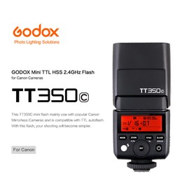 Godox TT350C Mini Thinklite TTL Flash for Canon Cameras