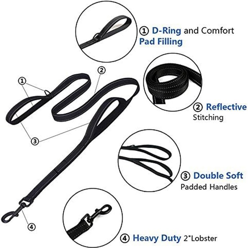 Heavy Duty No Pull Dog Leash for Large Medium Dogs,
