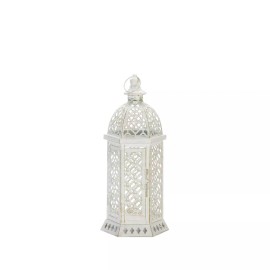 Accent Plus HOME LIGHTING DECOR CUTWORK HEXAGON SHAPE CANDLE LANTERN